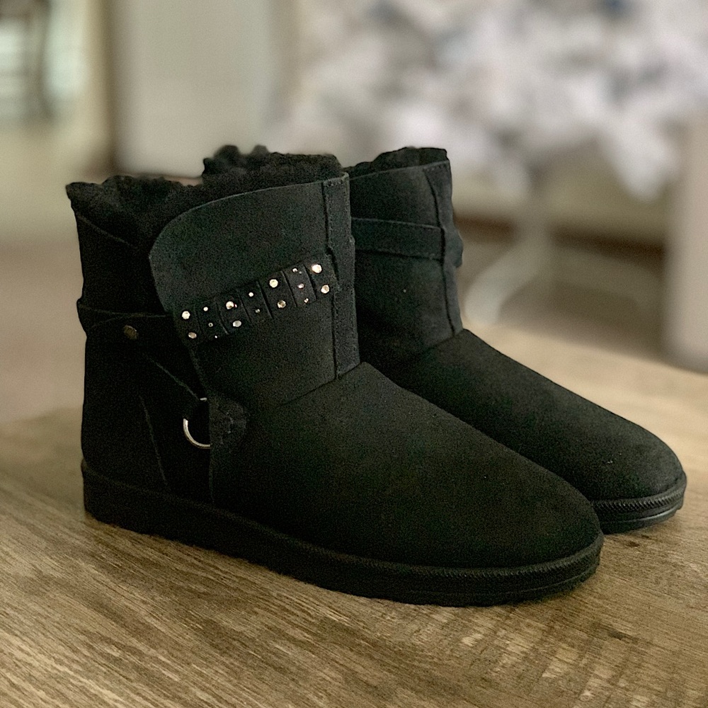 ABEO Regina Crystals Sheepskin Boots
